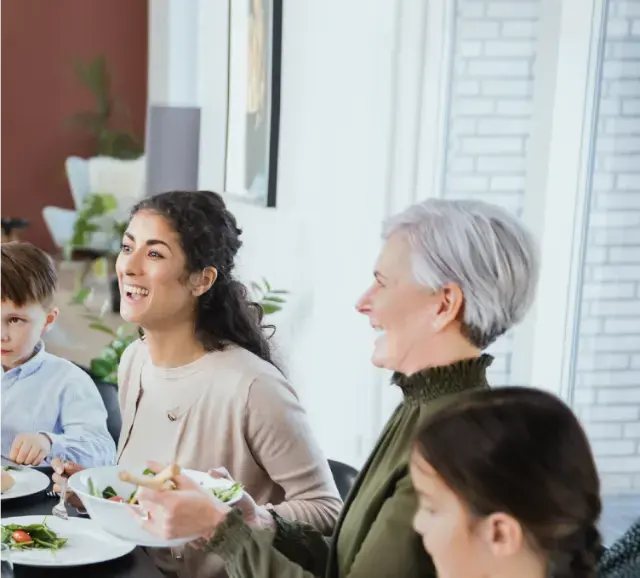 Familia na mesa